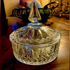 ✨Beautiful Indiana Glass Candy Dish.Princess Diamond Point. Princess Pattern.